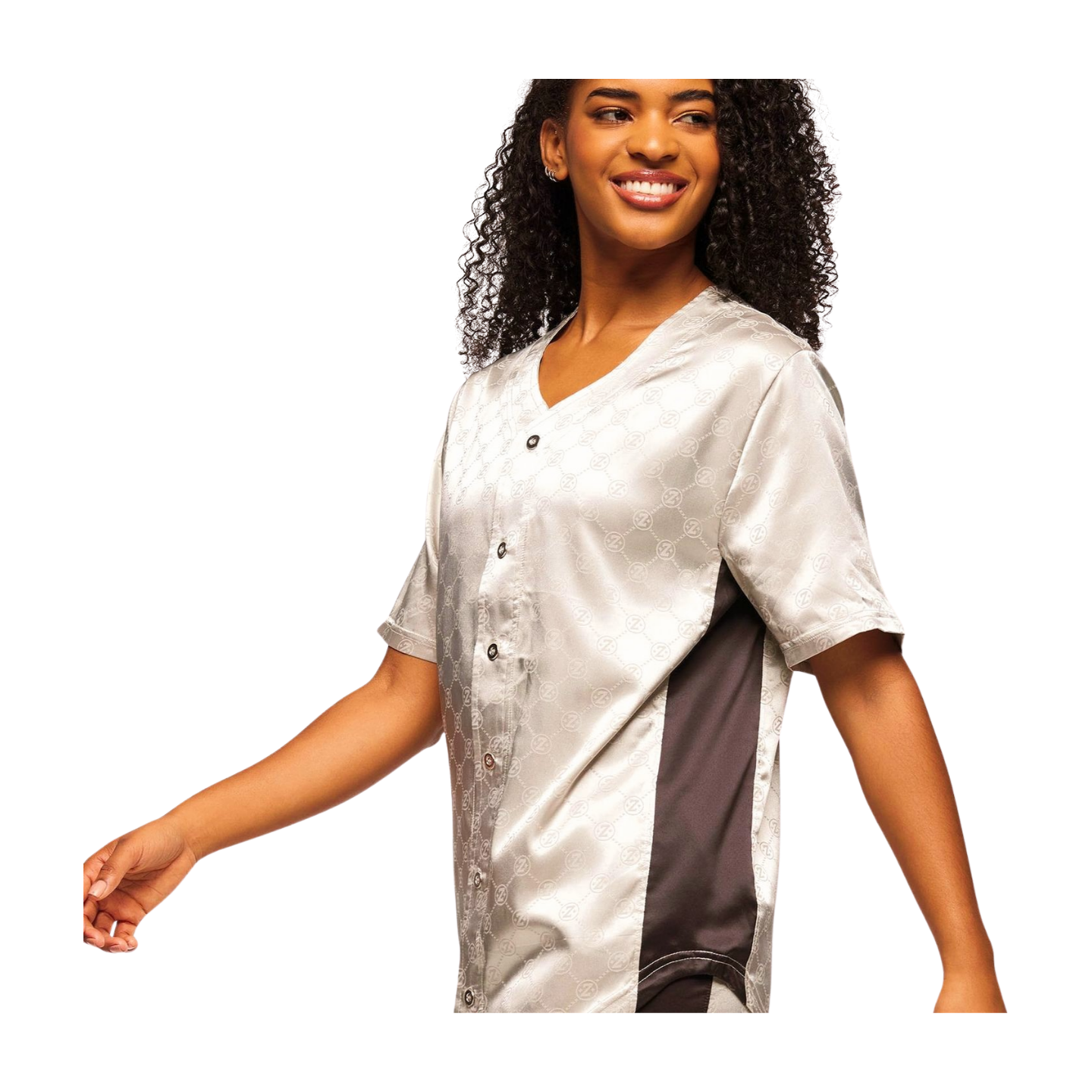 Zumba Runway Baseball Button Up Jersey