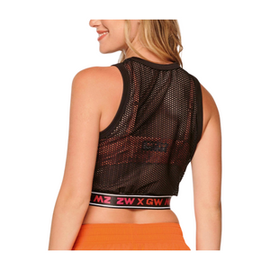 ZW X GW Crop Mesh Tank With Elastic Waistband (Special Order)