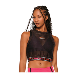 ZW X GW Crop Mesh Tank With Elastic Waistband (Special Order)