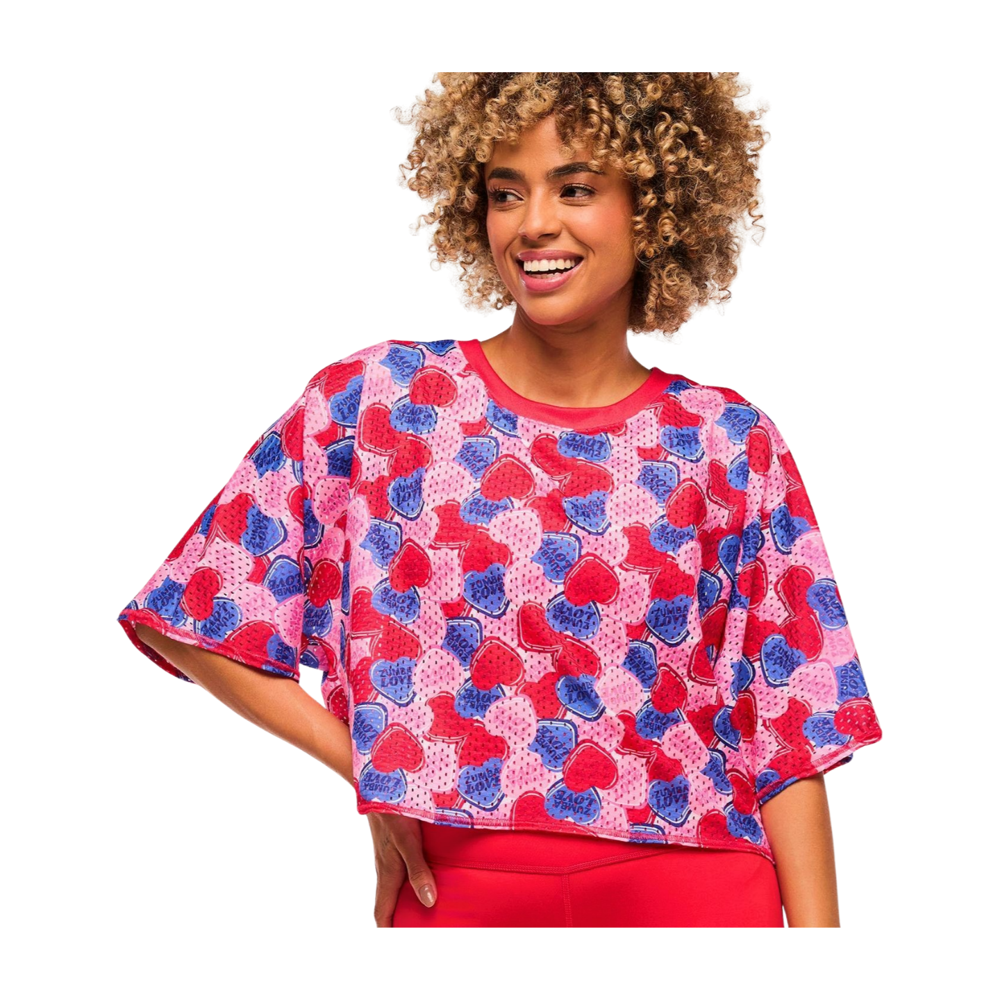 Zumba Love Boxy Dolman Crop Top