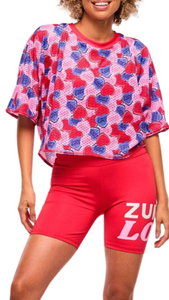 Zumba Love Boxy Dolman Crop Top