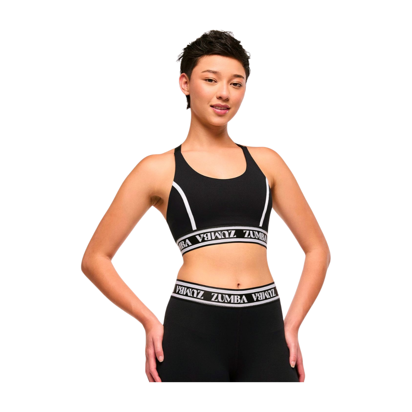 Zumba Haus Scoop Neck Bra With Elastic