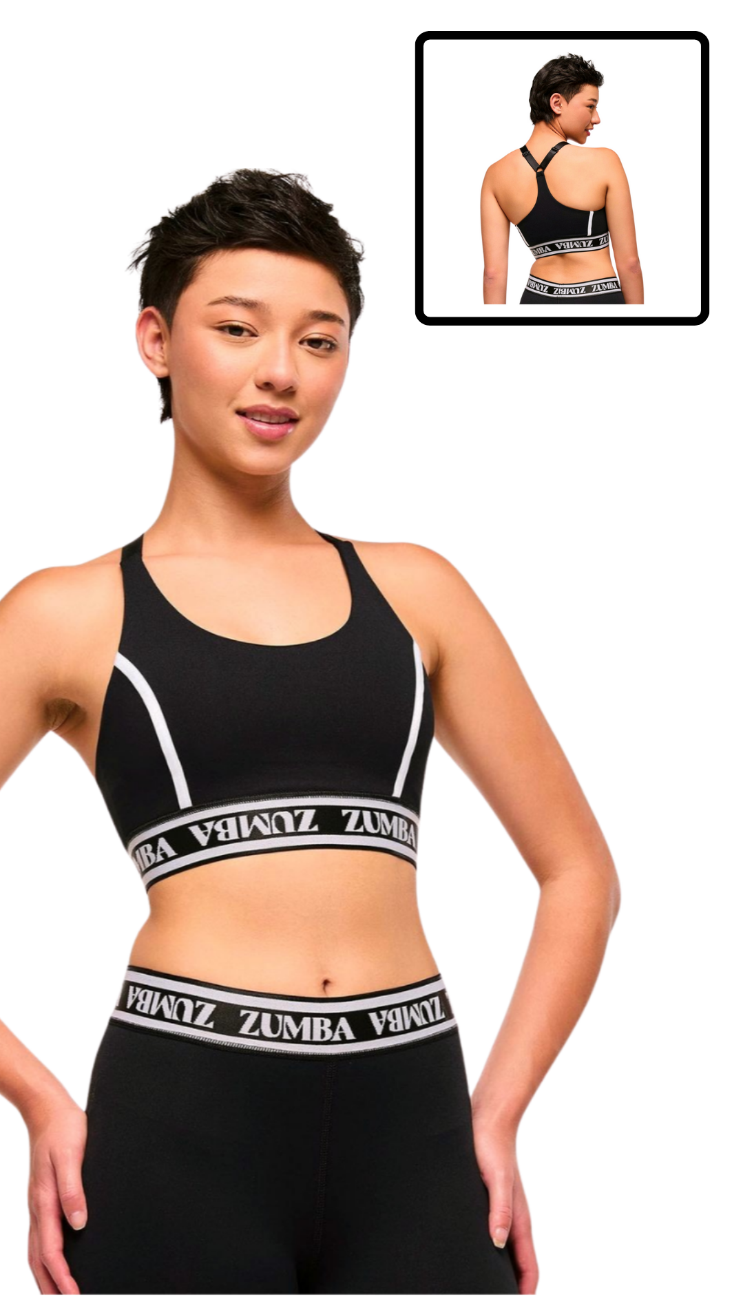 Zumba Haus Scoop Neck Bra With Elastic
