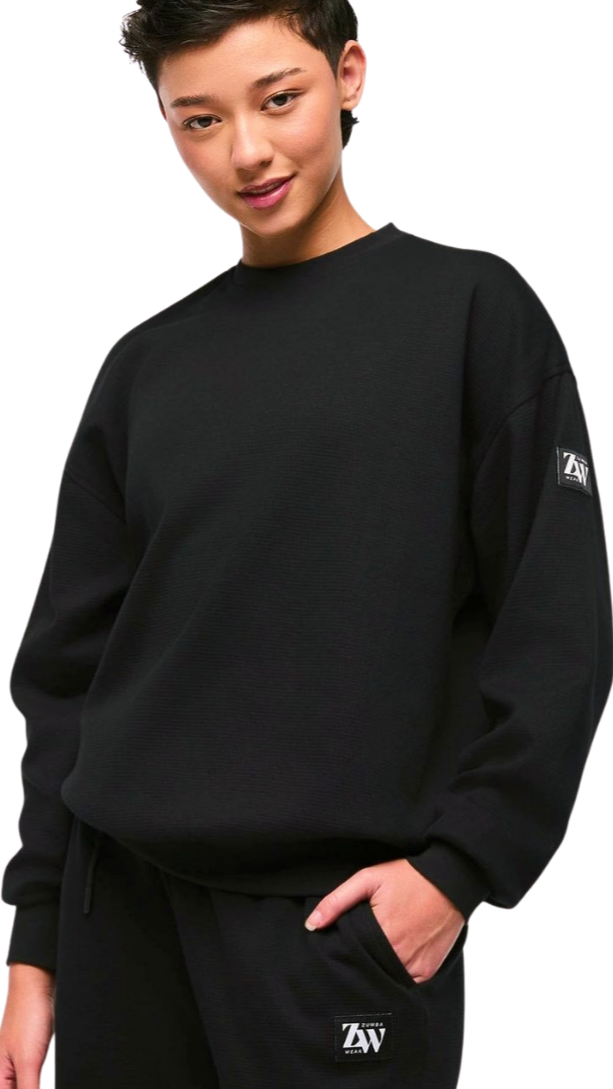 Zumba Haus Oversized Waffle Sweatshirt (Special Order)