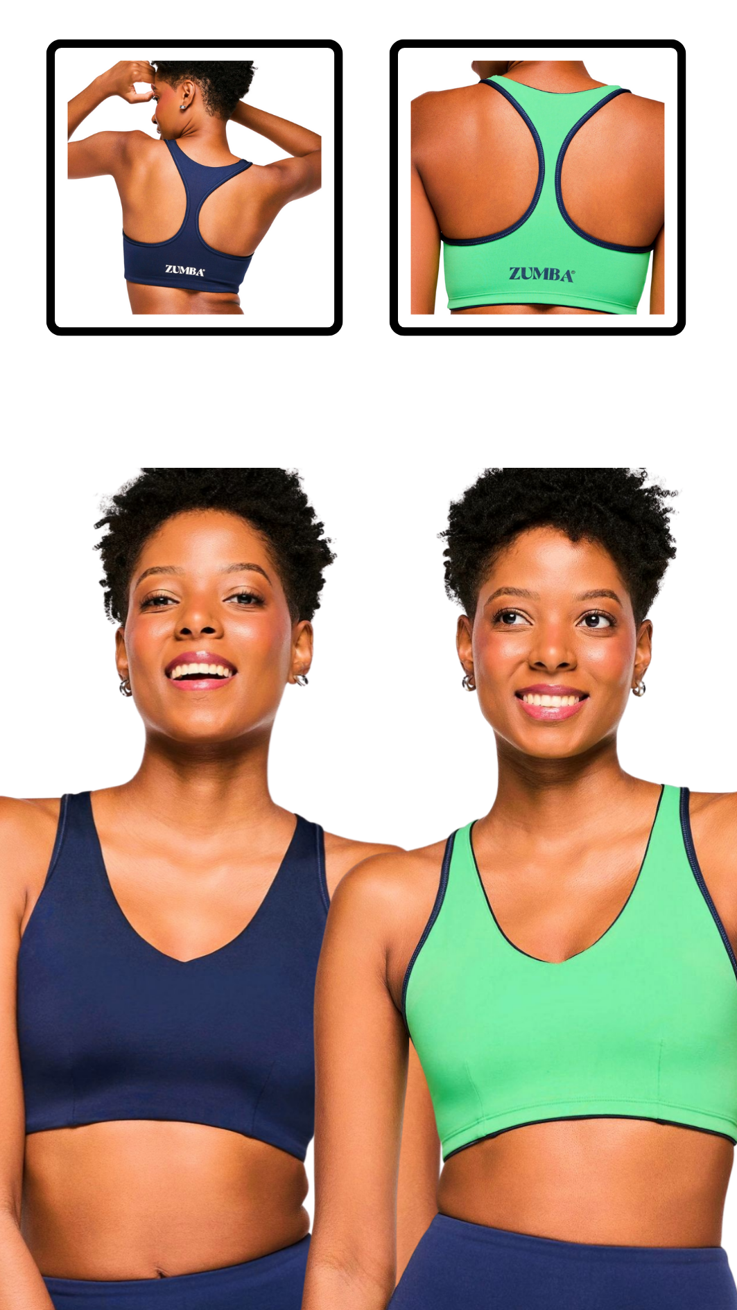 Zumba Out Loud Reversible Racerback Bra (Special Order)