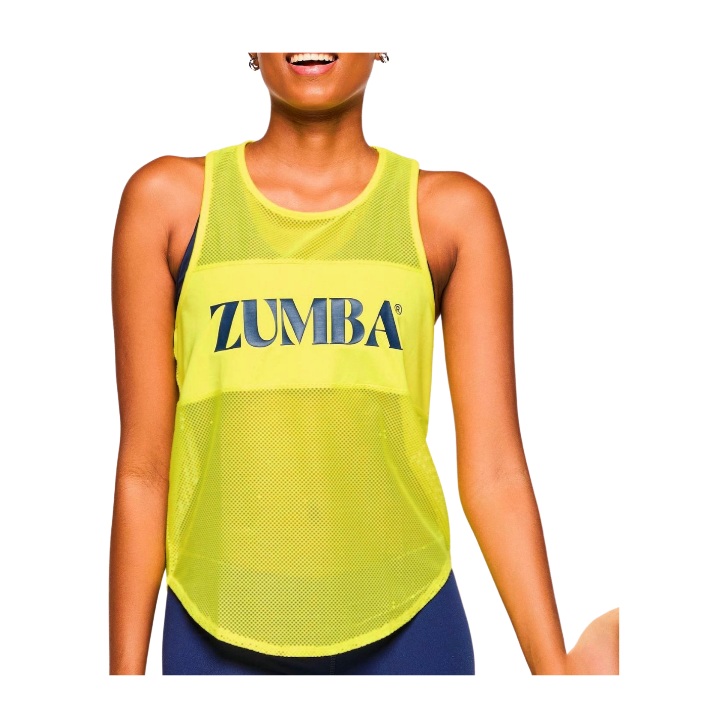 Zumba Out Loud Mesh Tank With Front Panel (Special Order)