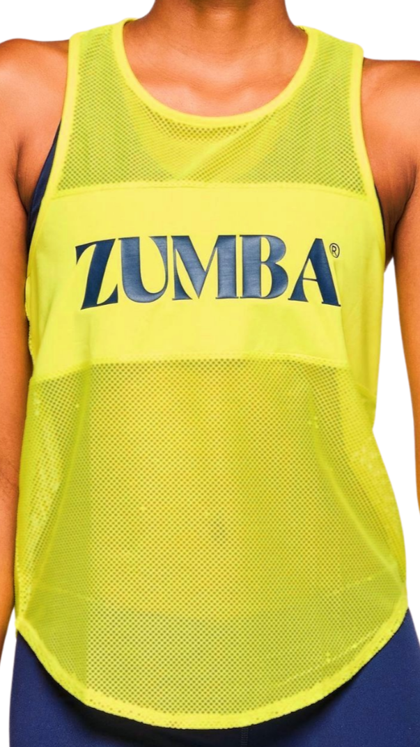 Zumba Out Loud Mesh Tank With Front Panel (Special Order)