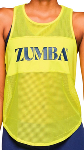 Zumba Out Loud Mesh Tank With Front Panel (Special Order)