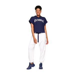 Zumba Out Loud Short Sleeve Crop Pullover Hoodie (Special Order)