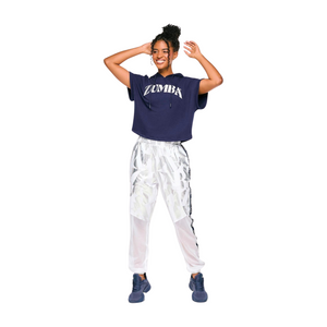 Zumba Out Loud Short Sleeve Crop Pullover Hoodie (Special Order)