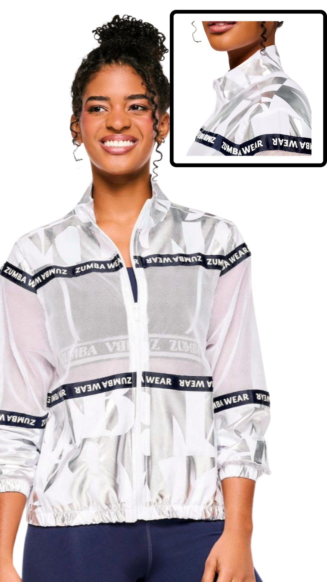 Zumba Out Loud Woven Jacket With Mesh Inserts (Special Order Zumba Out Loud Woven Jacket With Mesh Inserts (Special Order