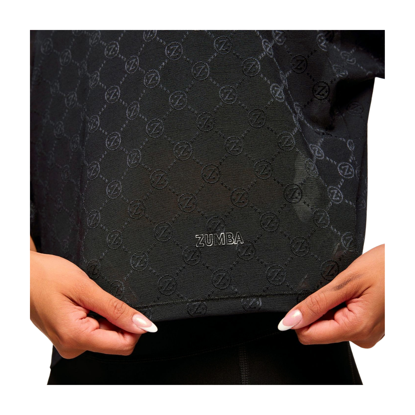 Zumba Runway Boxy Dolman Mesh Crop Top (Special Order)