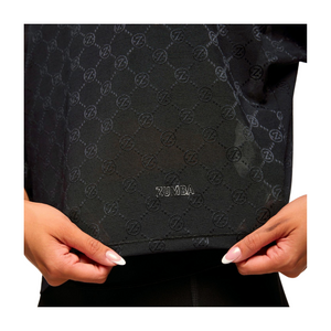 Zumba Runway Boxy Dolman Mesh Crop Top (Special Order)