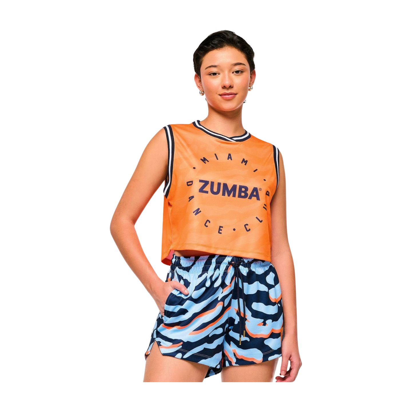 Victory Crop Loose Tank With Crossover Neck (Special Order)