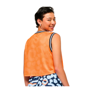 Victory Crop Loose Tank With Crossover Neck (Special Order)
