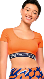 Victory Scoop Neck Crop Top (Special Order)