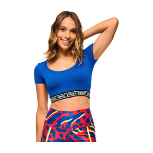 Victory Scoop Neck Crop Top