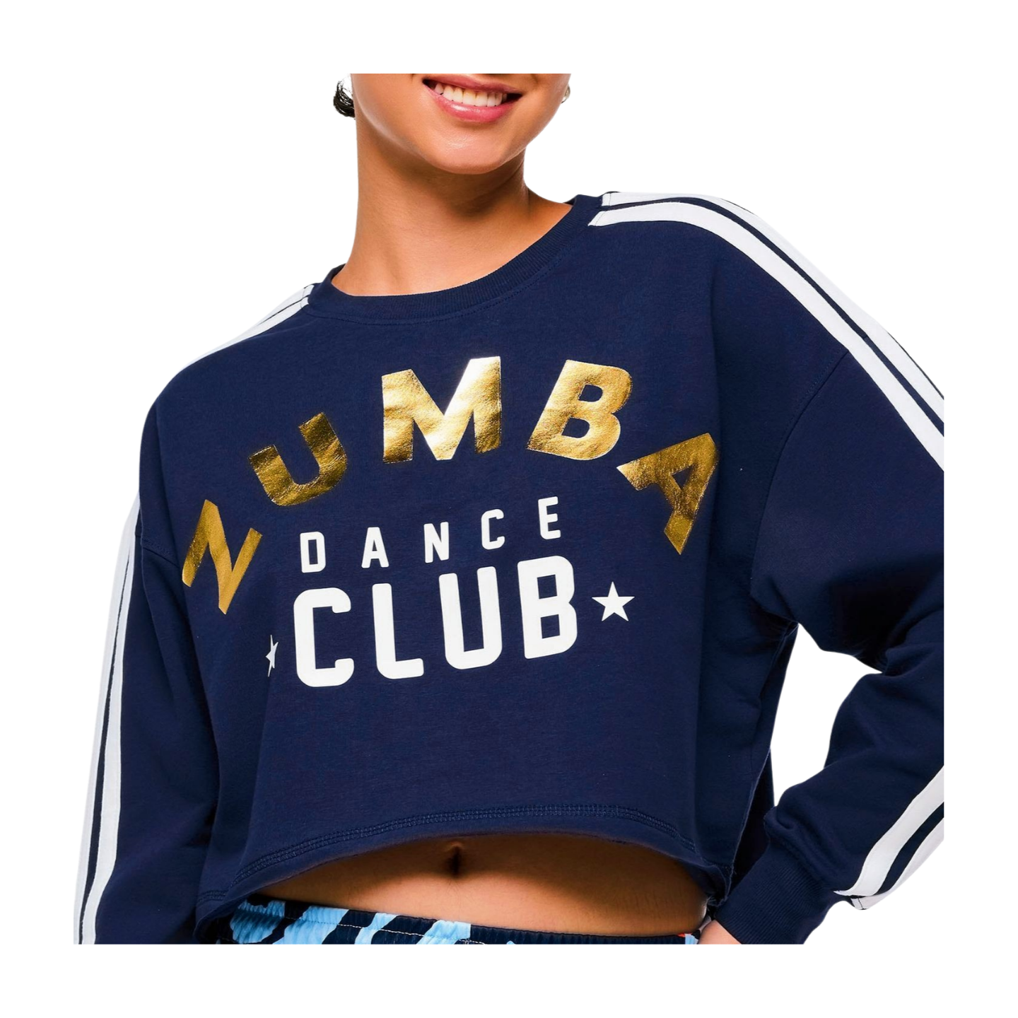 Victory Crew Neck Long Sleeve Boxy Top (Special Order)
