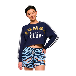 Victory Crew Neck Long Sleeve Boxy Top (Special Order)