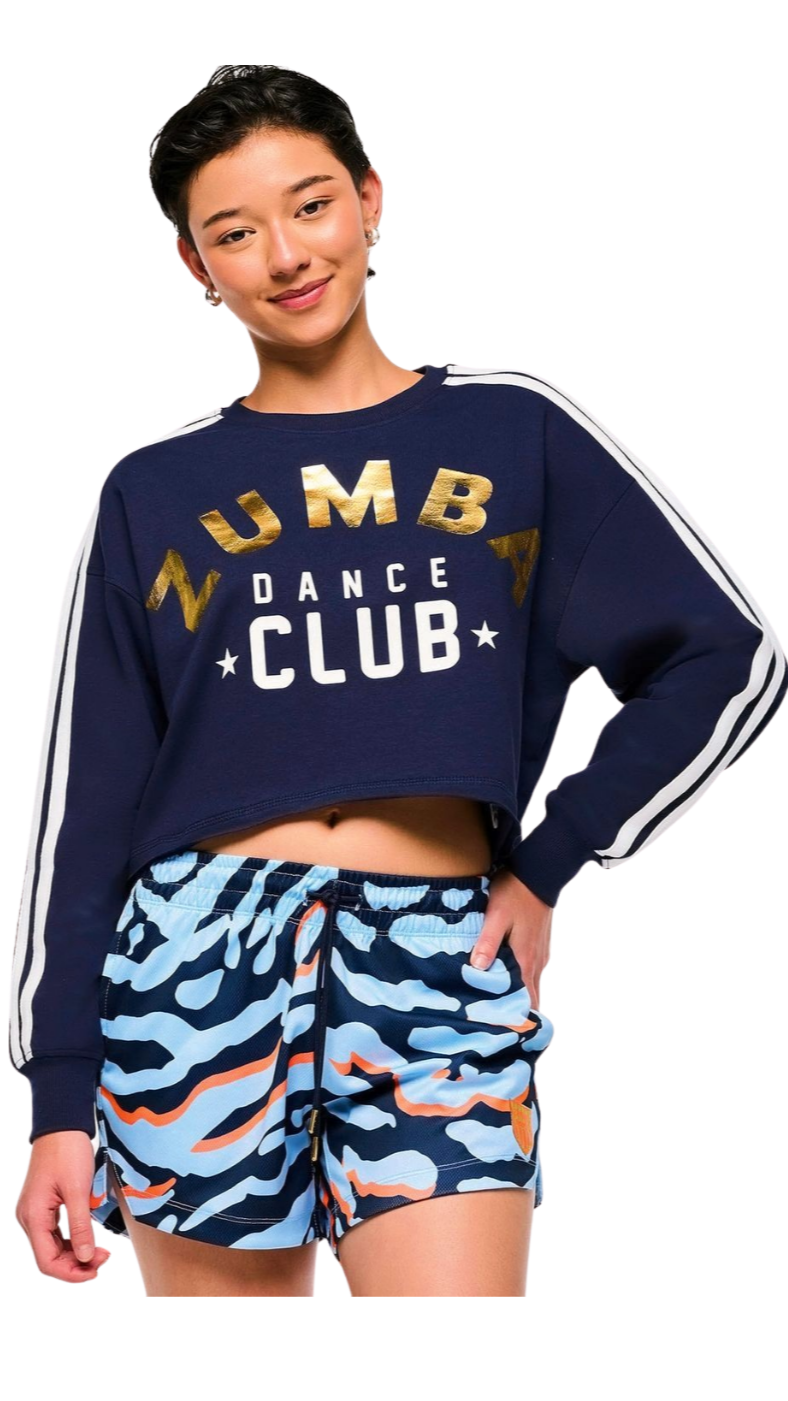 Victory Crew Neck Long Sleeve Boxy Top (Special Order)