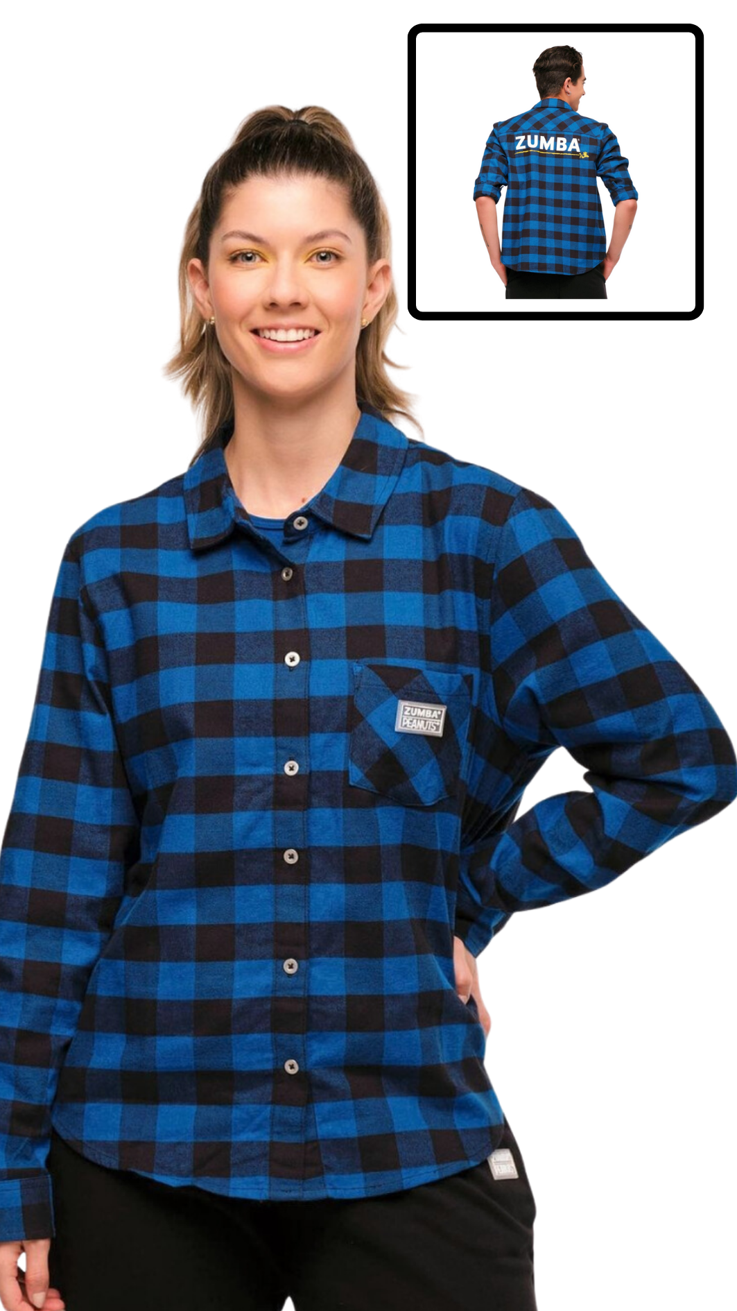 Zumba X Peanuts Long Sleeve Button Down (Special Order)