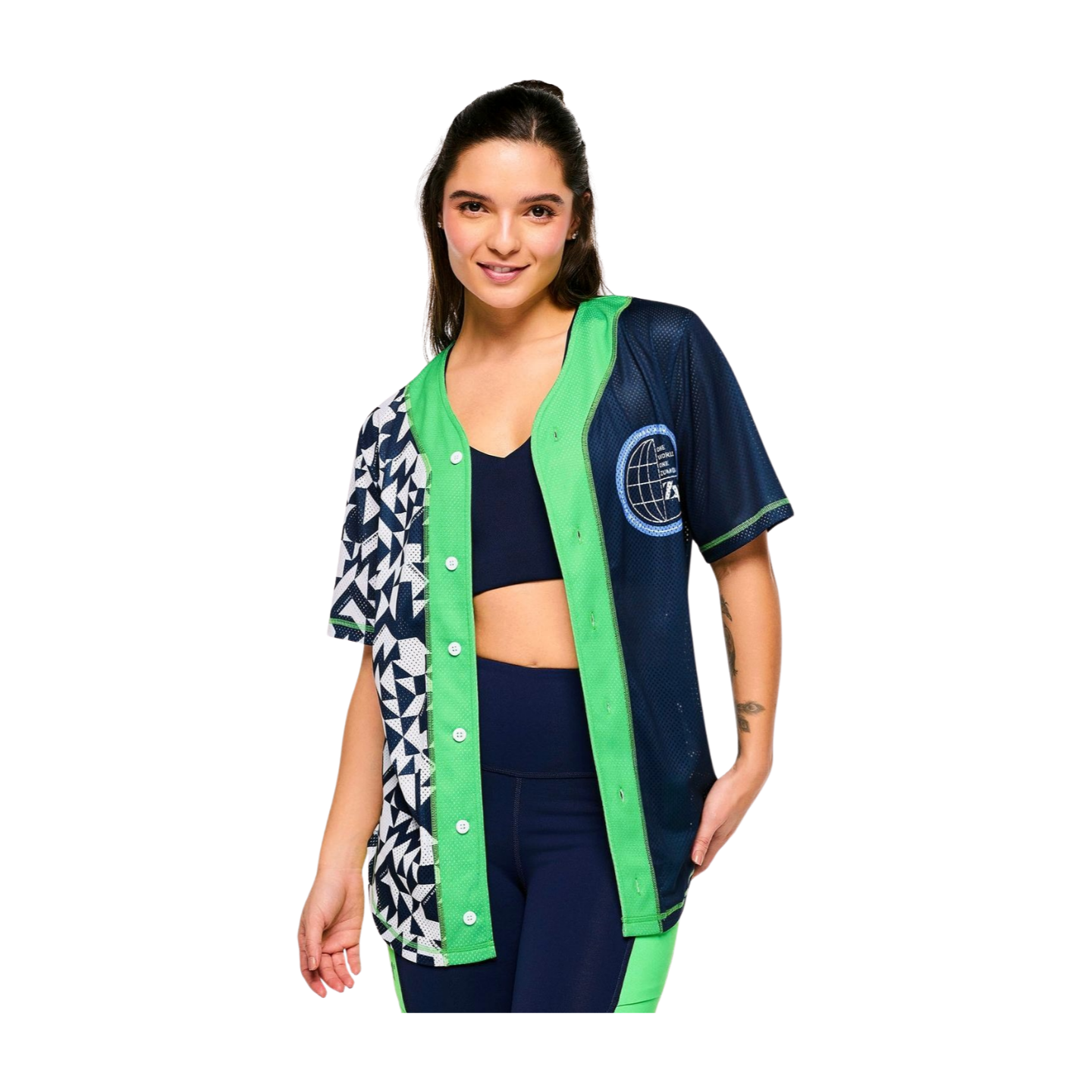 Zumba Out Loud Baseball Button Up Jersey (Special Order)
