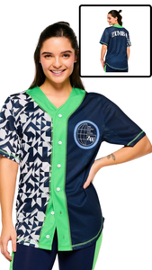 Zumba Out Loud Baseball Button Up Jersey (Special Order)