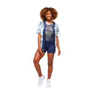 Blue Jean Fitted High Neck Tank