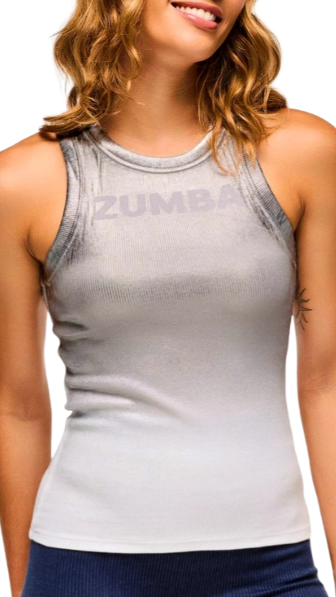 Blue Jean Fitted High Neck Tank