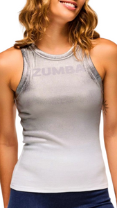 Blue Jean Fitted High Neck Tank