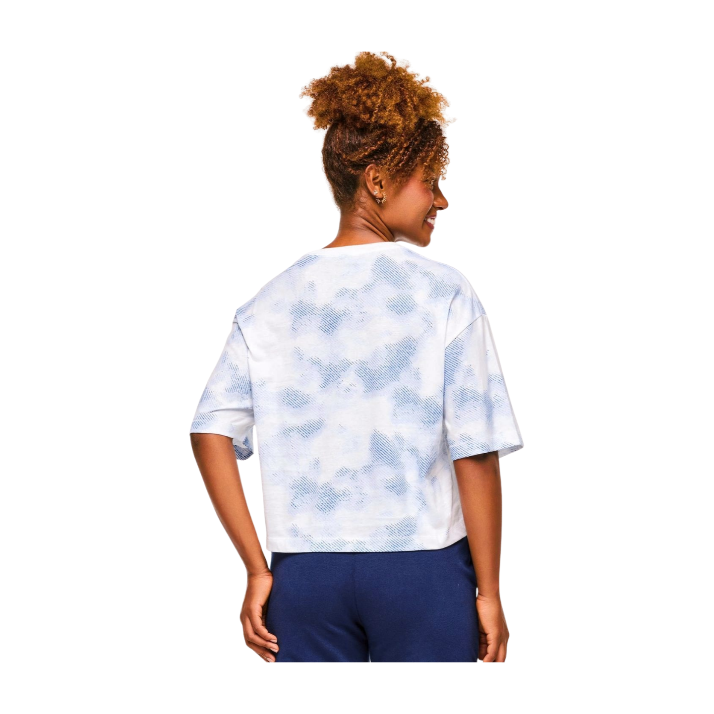 Blue Jean Oversized Boxy Crop Top