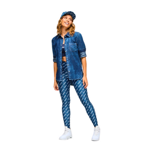 Blue Jean High Low Button Down