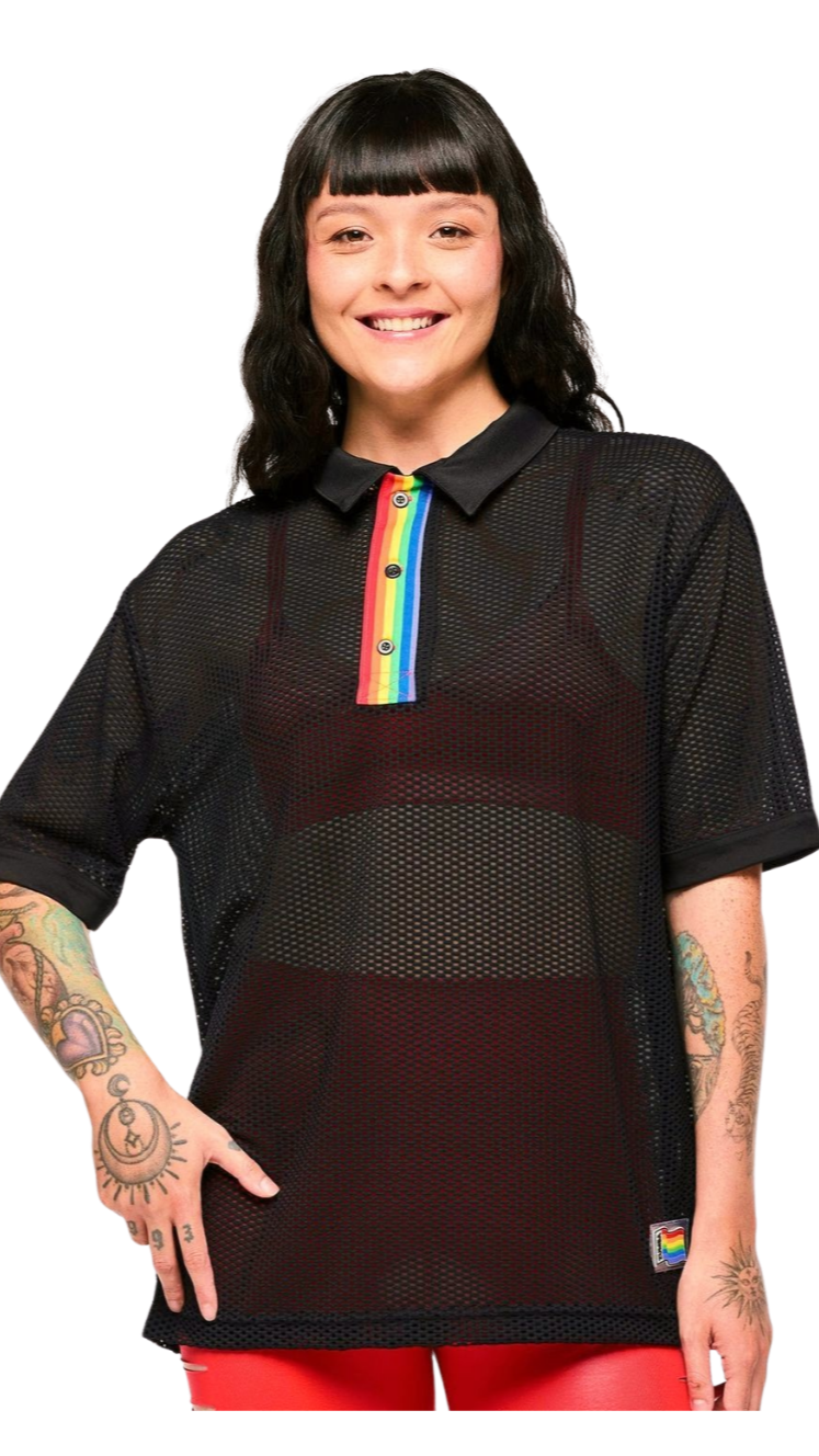 Zumba Oversized Mesh Polo (Pre-Order)