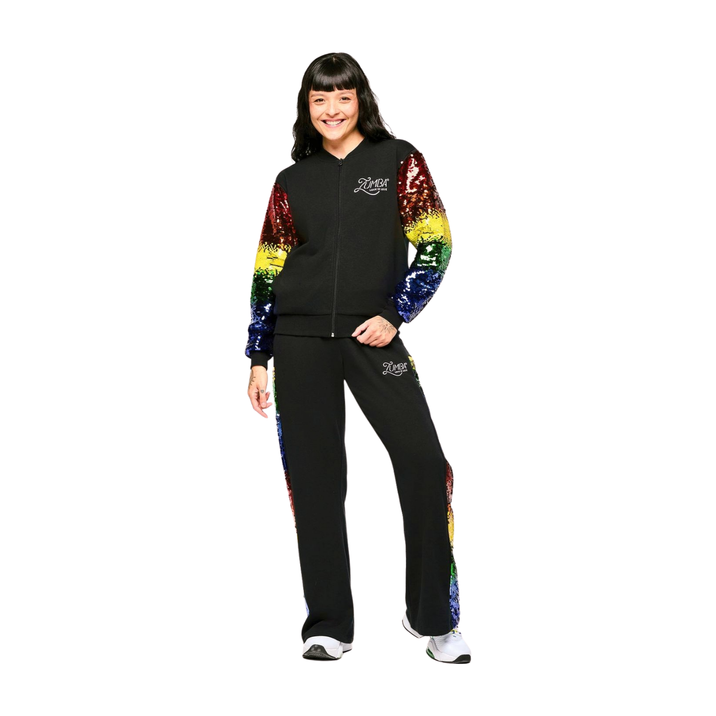 Zumba Bomber Jacket With Sequin Sleeves (Pre-Order)