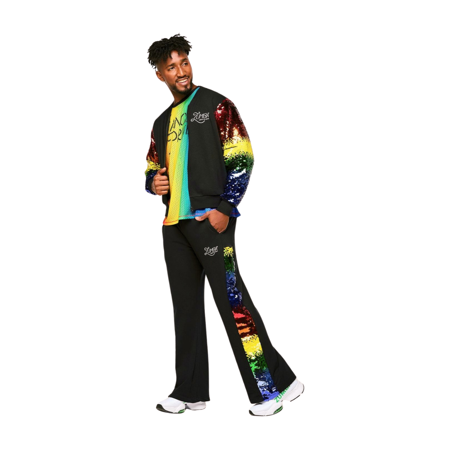 Zumba Bomber Jacket With Sequin Sleeves (Pre-Order)