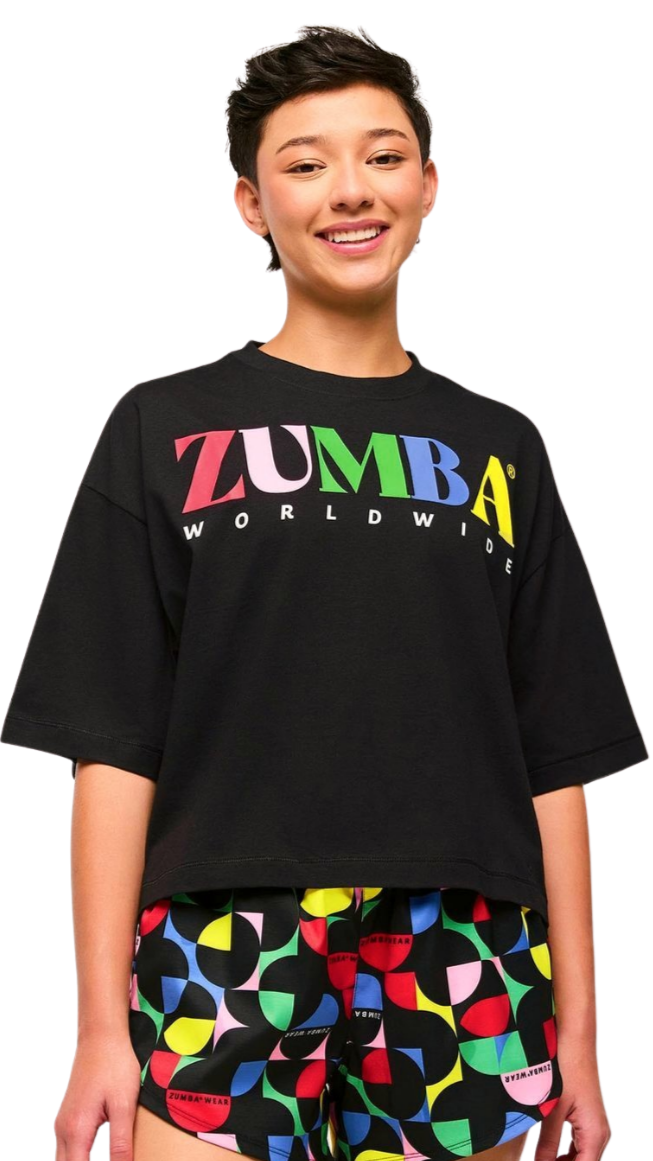 Zumba Haus Oversized Boxy Crop Top (Special Order)