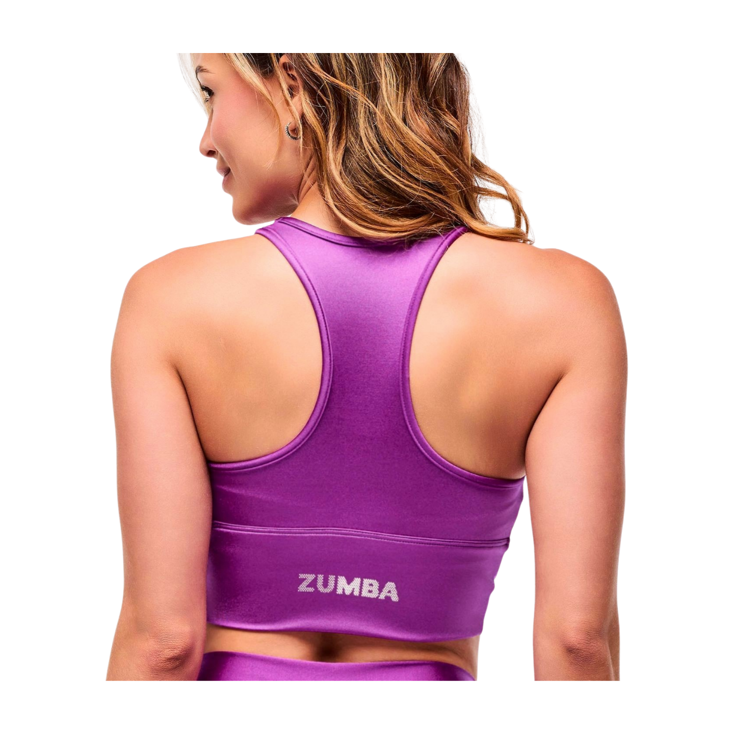 Zumba Libre Shiny Ruched Longline Bra