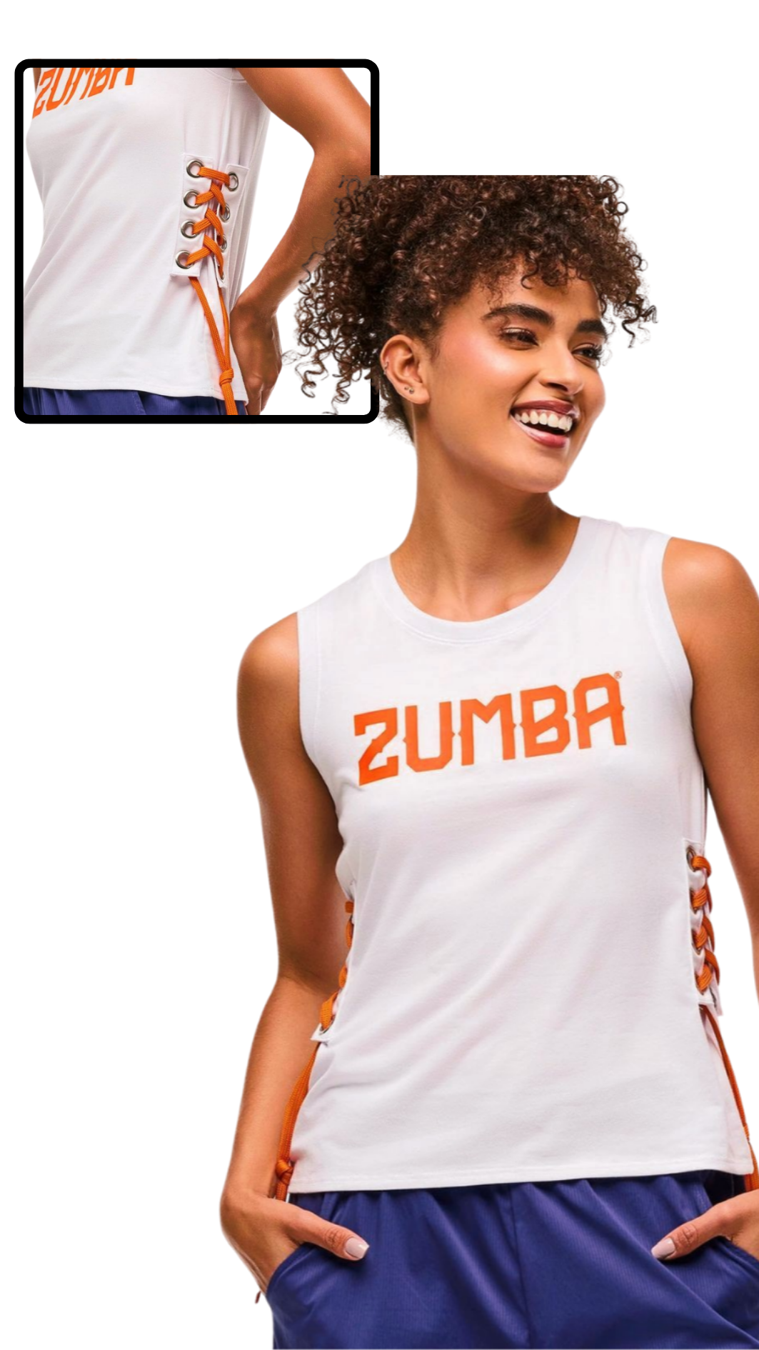 Zumba Libre Tank With Lace Up Detail (Pre-Order)
