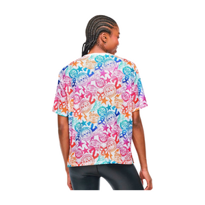 Zumba Libre Boxy Mesh Top With Side Slits (Pre-Order)