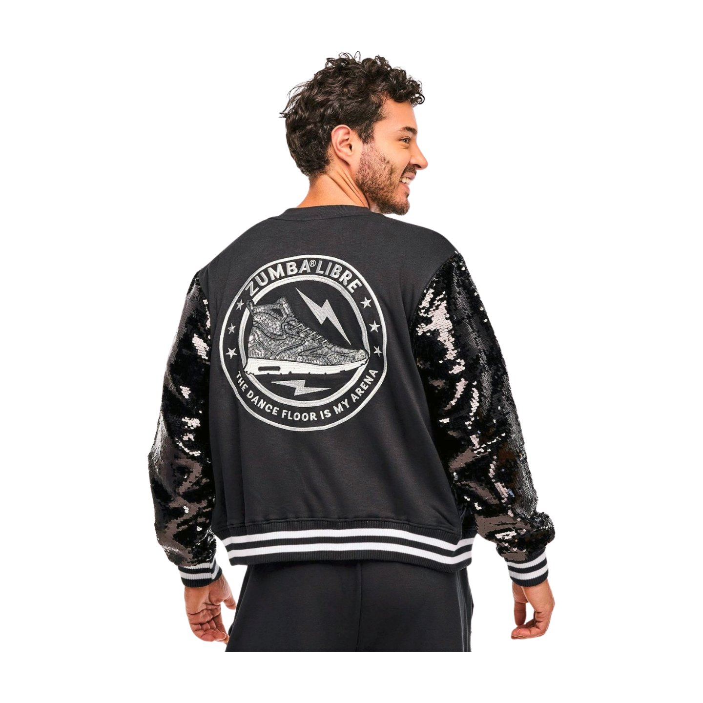 Zumba Libre Bomber Jacket With Sequin Sleeves (Pre-Order)