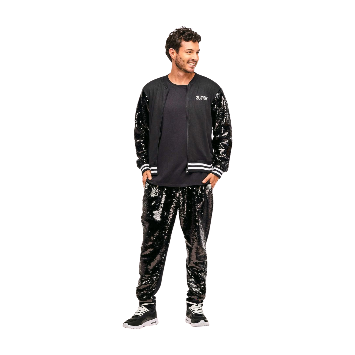 Zumba Libre Bomber Jacket With Sequin Sleeves (Pre-Order)