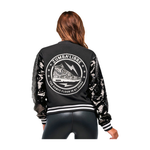 Zumba Libre Bomber Jacket With Sequin Sleeves (Pre-Order)