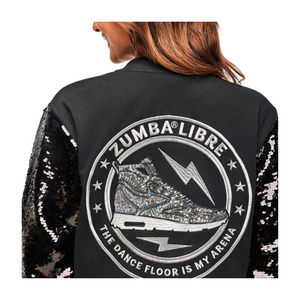 Zumba Libre Bomber Jacket With Sequin Sleeves (Pre-Order)