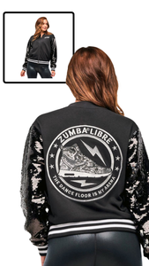 Zumba Libre Bomber Jacket With Sequin Sleeves (Pre-Order)