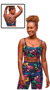 Sizzlin' Scoop Bra With Cross Back Straps