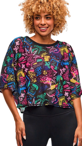 Sizzlin' Boxy Dolman Crop Top