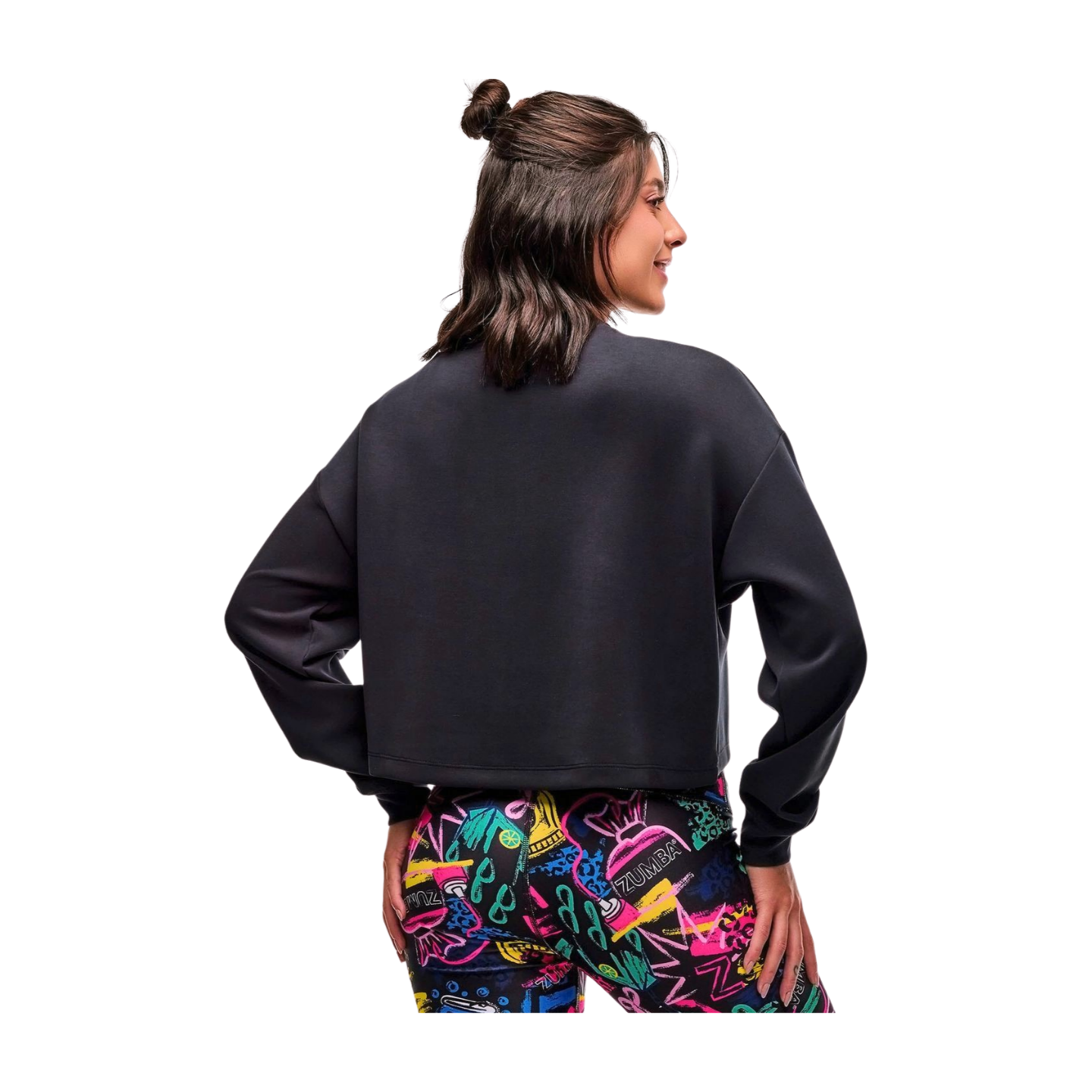 Sizzlin' Long Sleeve Oversized Crop Top