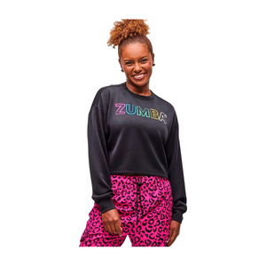 Sizzlin' Long Sleeve Oversized Crop Top