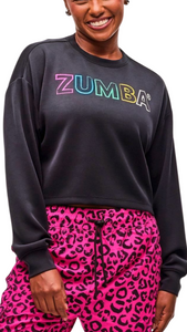 Sizzlin' Long Sleeve Oversized Crop Top
