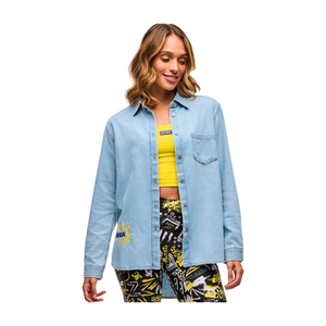 Sizzlin' Long Sleeve High Low Button Down